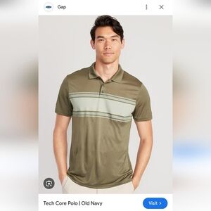 Old Navy active golf polo green size XXL NWT